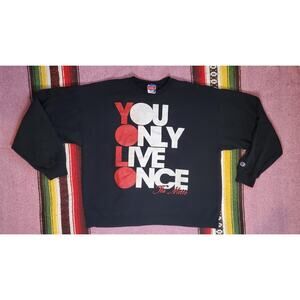 Rare Champion Drake You Only Live Once The Motto Pullover Sweater XL